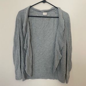 flowy gray cardigan, size XS